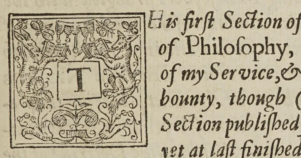 An illustration from Elements of philosophy, the first section, concerning body, 1656, leaf 15