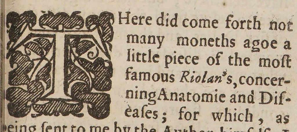 An illustration from The anatomical exercises of Dr. William Harvey, professor of physick and physician to the Kings Majesty, concerning the motion of the heart and blood, 1653, leaf 305