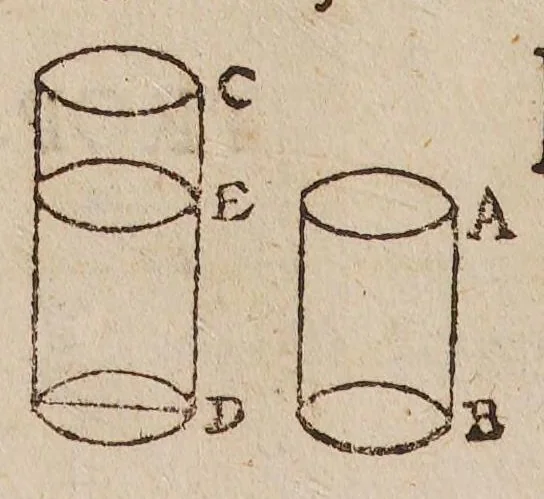 An illustration from The elements of Euclid explain'd. In a new, but most easie method, together with the use of every proposition through all parts of the mathematicks, 1685, leaf 384