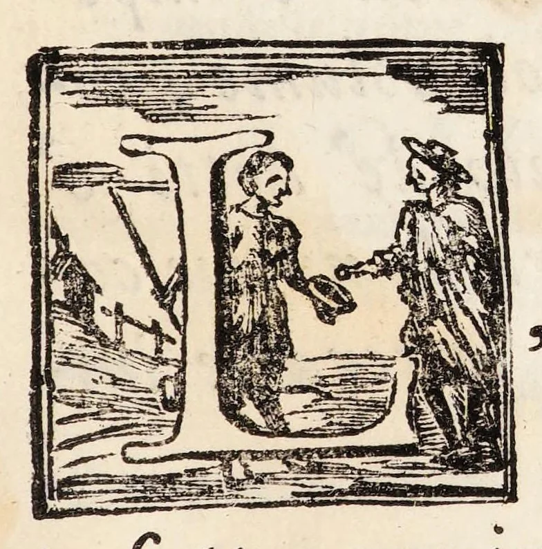 An illustration from Arte magica annichilata. Libri tre., 1754, leaf 7