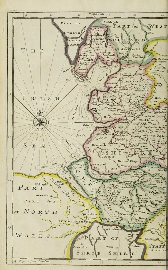 An illustration from The natural history of Lancashire, Cheshire, and the Peak, in Derbyshire: with an account of the British, Phoenician, Armenian, Gr[eek] and Rom[an] antiquities in those parts, 1700, leaf 42