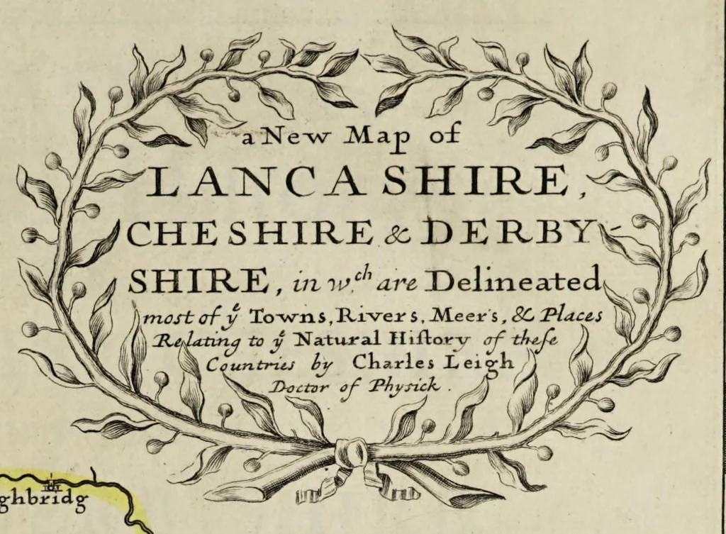 An illustration from The natural history of Lancashire, Cheshire, and the Peak, in Derbyshire: with an account of the British, Phoenician, Armenian, Gr[eek] and Rom[an] antiquities in those parts, 1700, leaf 43