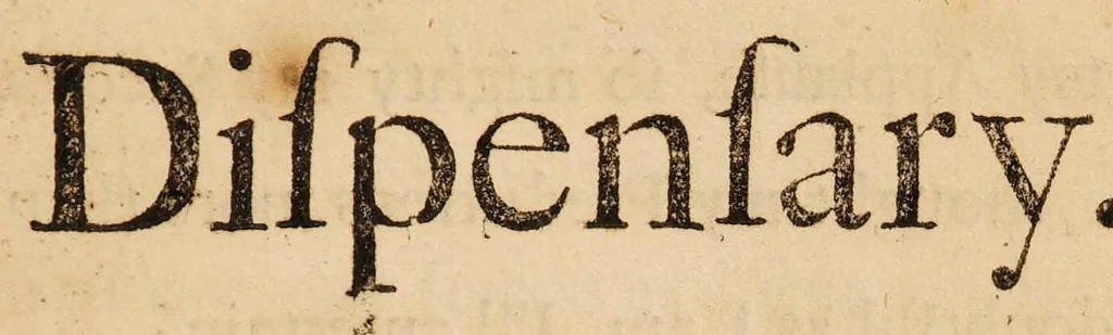 An illustration from The dispensary : a poem in six canto's [sic], 1700, leaf 51