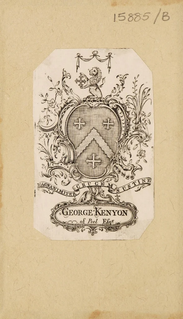 An illustration from Non compos mentis: or, the law relating to natural fools, mad-folks, and lunatick persons, inquisted, and explained, for common benefit, 1700, leaf 2