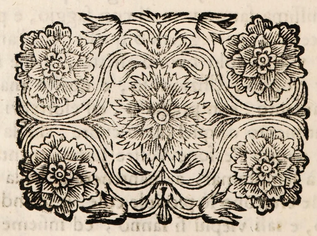 An illustration from Notizie letterarie, ed istoriche intorno agli uomini illustri dell' Accademia fiorentina [Parte prima], 1700, leaf 18
