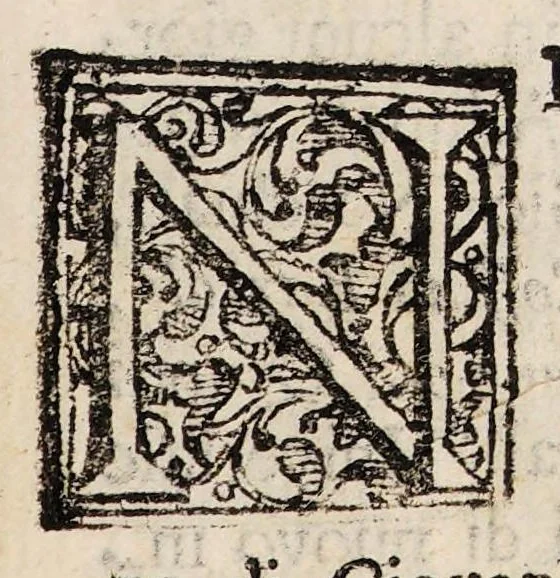 An illustration from Notizie letterarie, ed istoriche intorno agli uomini illustri dell' Accademia fiorentina [Parte prima], 1700, leaf 21