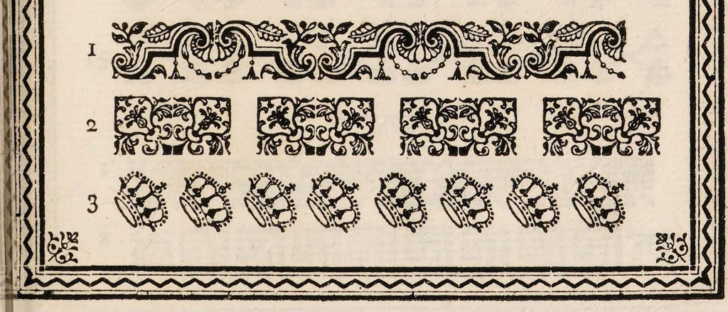 An illustration from Proef van letteren welke gegooten worden in de nieuwe Haerlemsche lettergietery van J. Enschedé. 1768, 1768, leaf 181