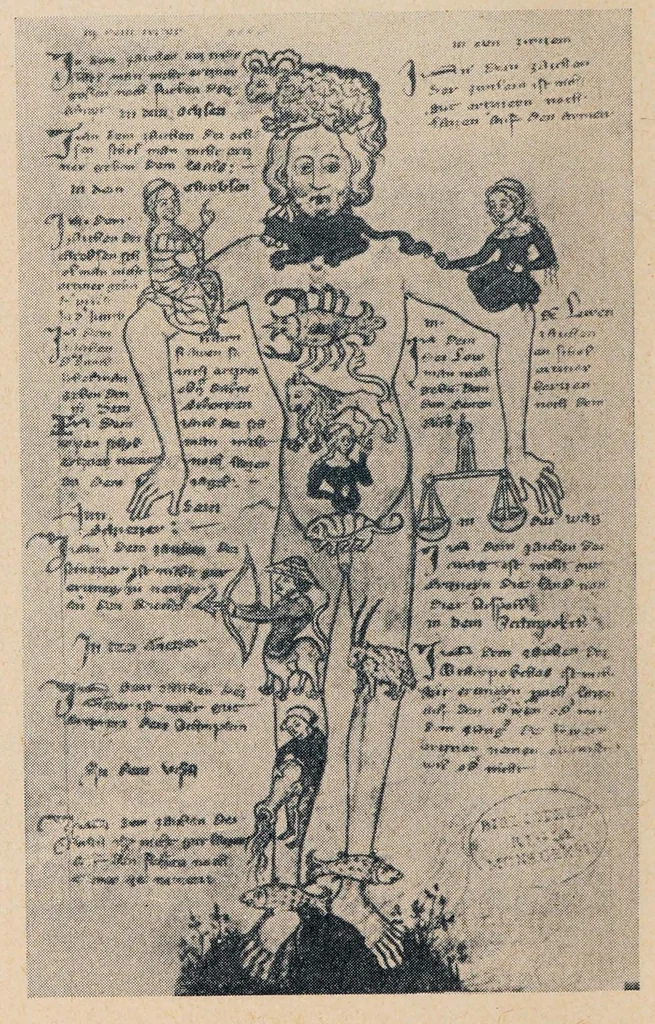 An illustration from Ueber Aberglauben und Mysticismus in der Medizin, 1866, leaf 108