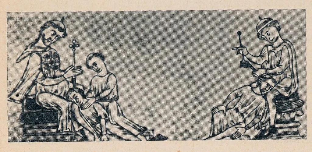 An illustration from Ueber Aberglauben und Mysticismus in der Medizin, 1866, leaf 110