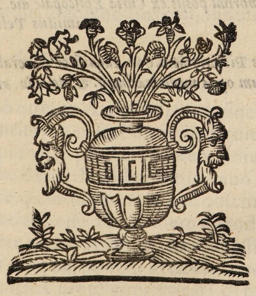 An illustration from De arthritide liber unus, 1602, leaf 7