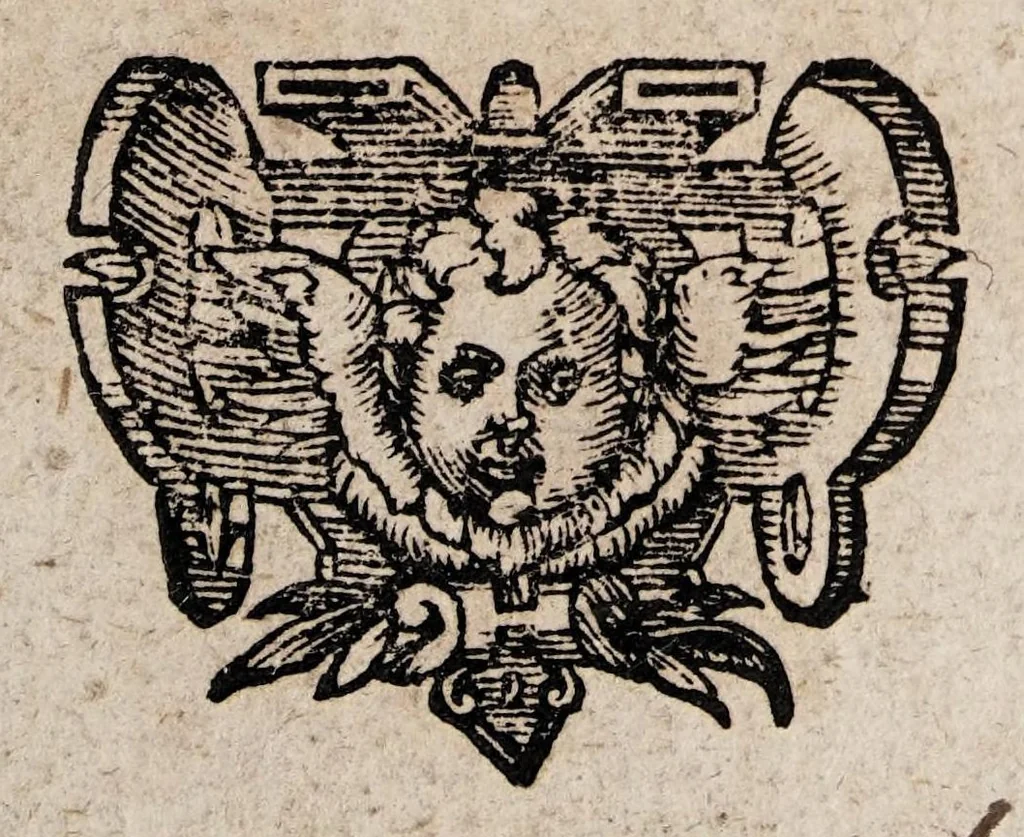 An illustration from Gregor. HorstI D. Dissertatio de natura amoris : in illustris Academiae Giessenae panegyrica festivitate publice proposita, cum tres eruditione & virtute macti viri-juvenes Artis Medicae Laureâ Doctorali solemniter IV. non. April. anno MDCXI. ab eodem coronarentur, additis resolutionibus quaestionum dnn. candidatorum, de cura furoris amatorii, de philtris, atque de pulsu amantium, 1611, leaf 1