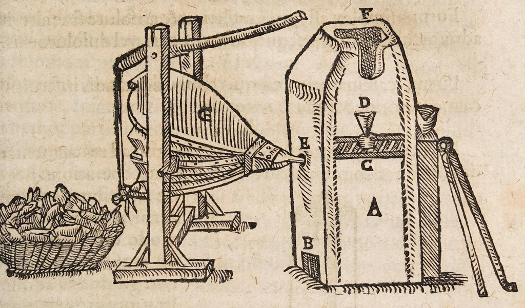 An illustration from Solis e puteo emergentis: sive dissertationis chymiotechnicae libri tres. In quibus totius operationis chymicae methodus practica: materia lapidis philosophici, et nodus [sic] solvendi ejus, operandique, ut et clavis operum Paracelsi qua abstrusa explicantur, deficientia supplentur. Cum praefatione chymiae veritatem asserente ..., 1613, leaf 29