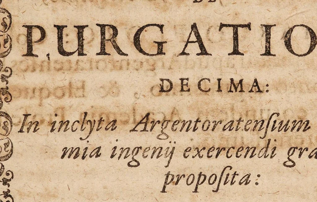 An illustration from Disputationes de recta ratione purgandi, docentes quos, quibus pharmacis, et quo tempore, purgare deceat ..., 1621, leaf 147