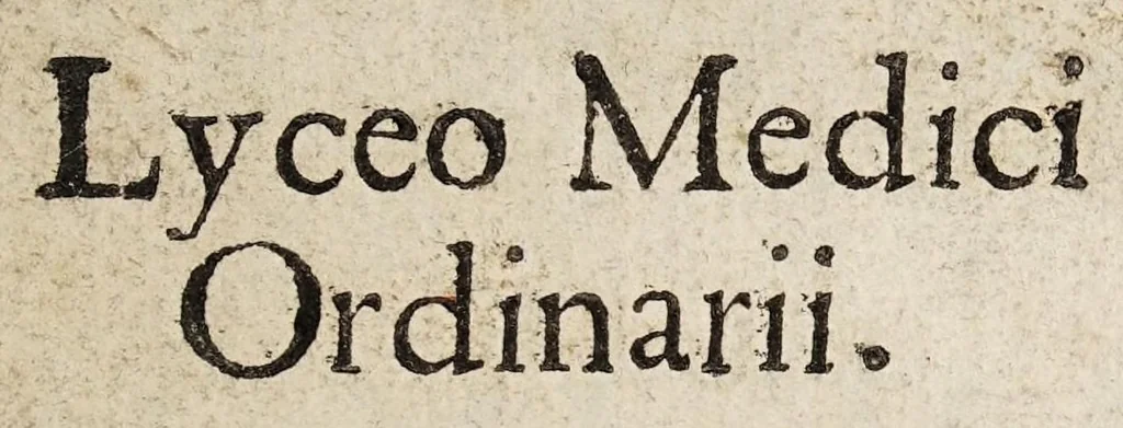 An illustration from Guidi Antonii Albanesii Aphorismorum Hippocratis expositio peripatetica, 1649, leaf 3