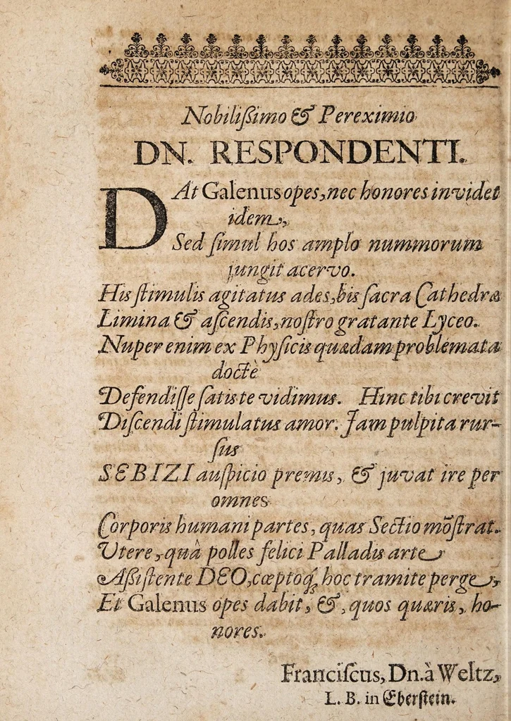 An illustration from Theoremata anatomica miscellanea de variis humani corporis partibus ..., 1653, leaf 34