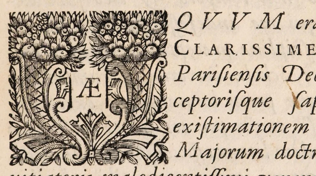 An illustration from Philippi Doute Doctoris Medici Parisiensis De succo cyrenaico diatriba ad Bertinum Dieuxivoie ejusdem facultatis doctorem, : Cui accessit ad eundem antirrheticus in quo singula apologetici capita disquiruntur, indéque natâ occasione alexipharmacorum ac purgantium vires in totius substantiae proprietate positae vindicantur, 1659, leaf 7