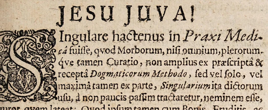 An illustration from Dissertatio medica de singularibus ..., 1663, leaf 3