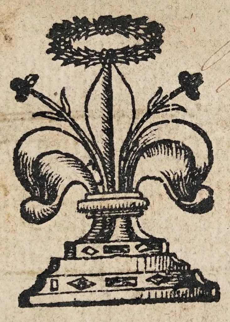 An illustration from Valentini Henrici Vogleri ... Physiologia historiae passionis Iesu Christi, 1673, leaf 1