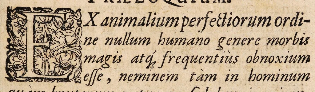 An illustration from Disputatio medica inauguralis de colica ..., 1675, leaf 3