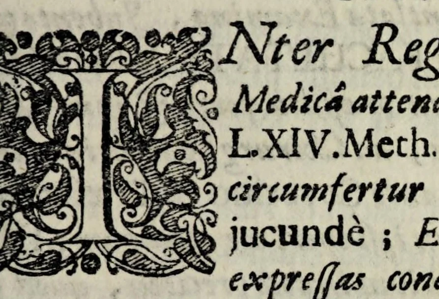 An illustration from Disputatio inauguralis medico chirurgica de fonticulis ..., 1680, leaf 3