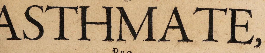 An illustration from Dissertationem inauguralem de asthmate ..., 1680, leaf 1