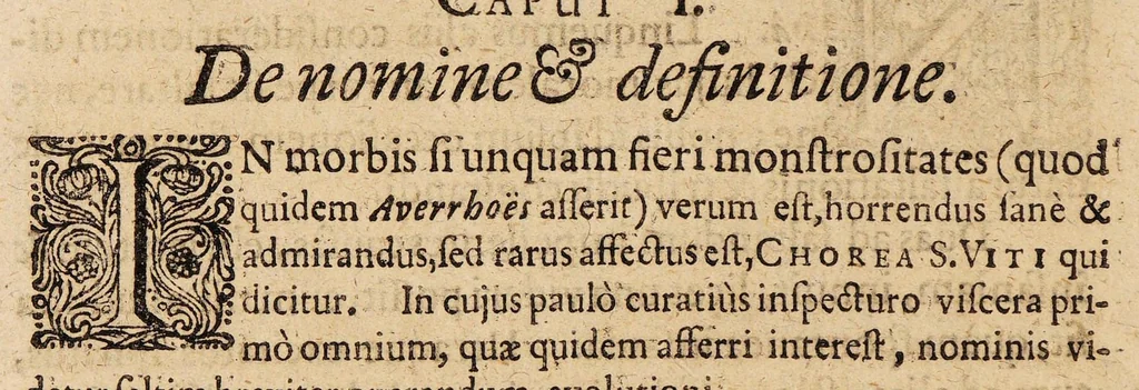 An illustration from Dissertatio medica inauguralis, de chorea S. Viti ..., 1682, leaf 4