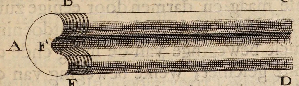 An illustration from Ontledingen en ontdekkingen van de onsigtbare verborgentheden; vervat in verscheyde brieven,, 1685, leaf 17