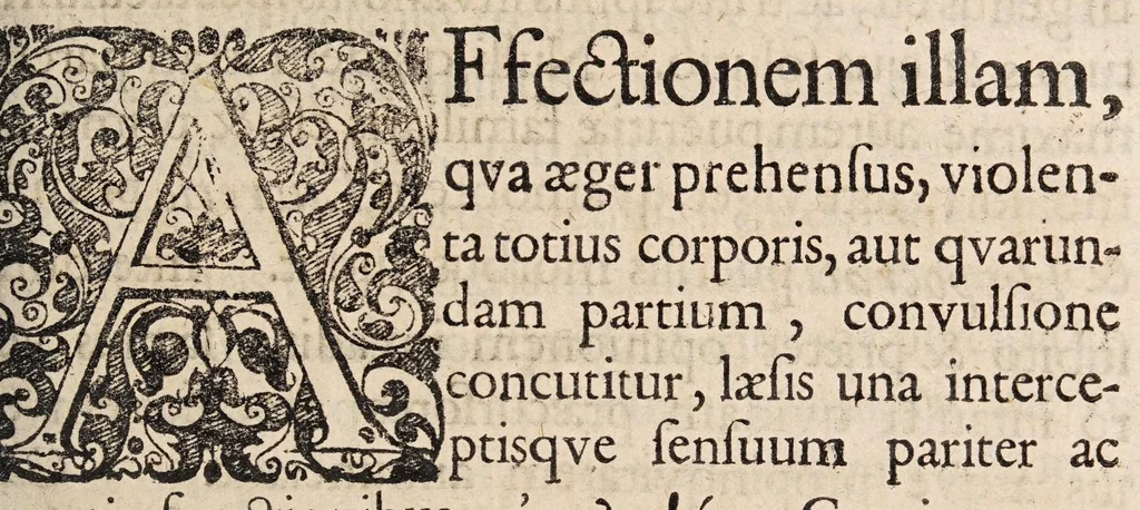 An illustration from Exercitationem inauguralem de epilepsia, 1690, leaf 3