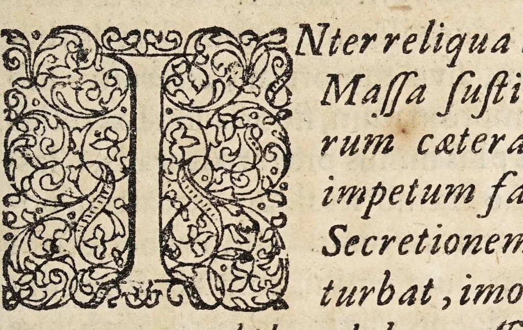An illustration from Dissertatio medica inauguralis de haemorrhoidibus caecis, 1694, leaf 3