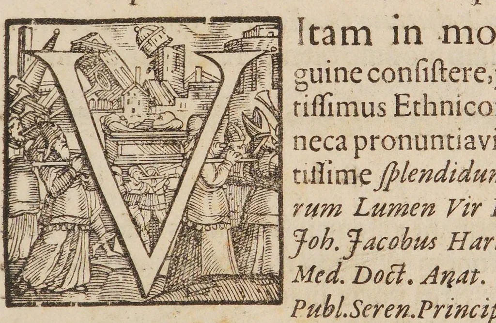 An illustration from Dissertatio inauguralis medica de palpitatione cordis, 1694, leaf 3