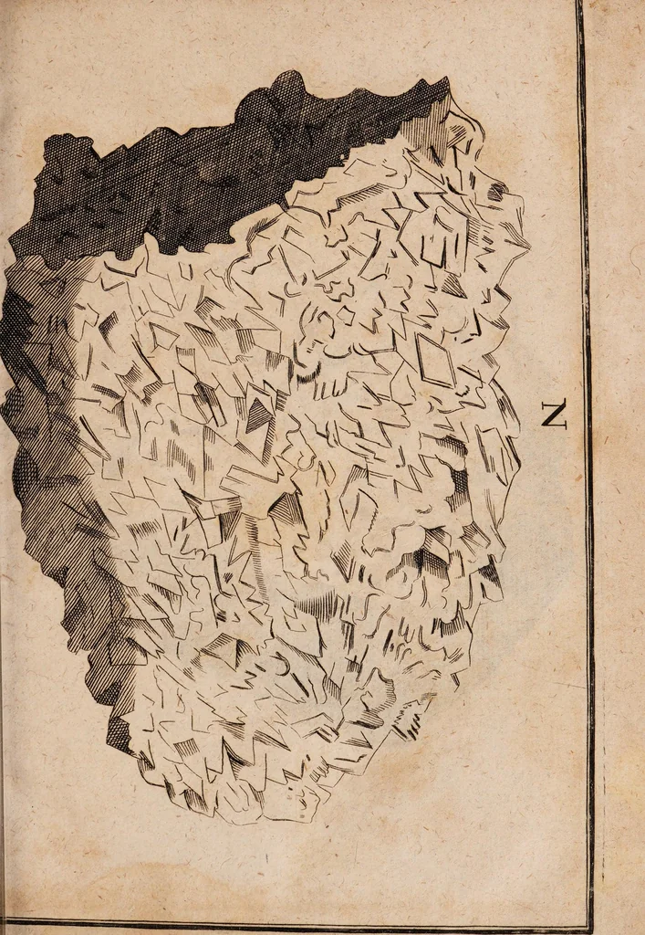 An illustration from Dissertazione epistolare del fosforo minerale ò sia della pietra illuminabile bolognese, 1698, leaf 57