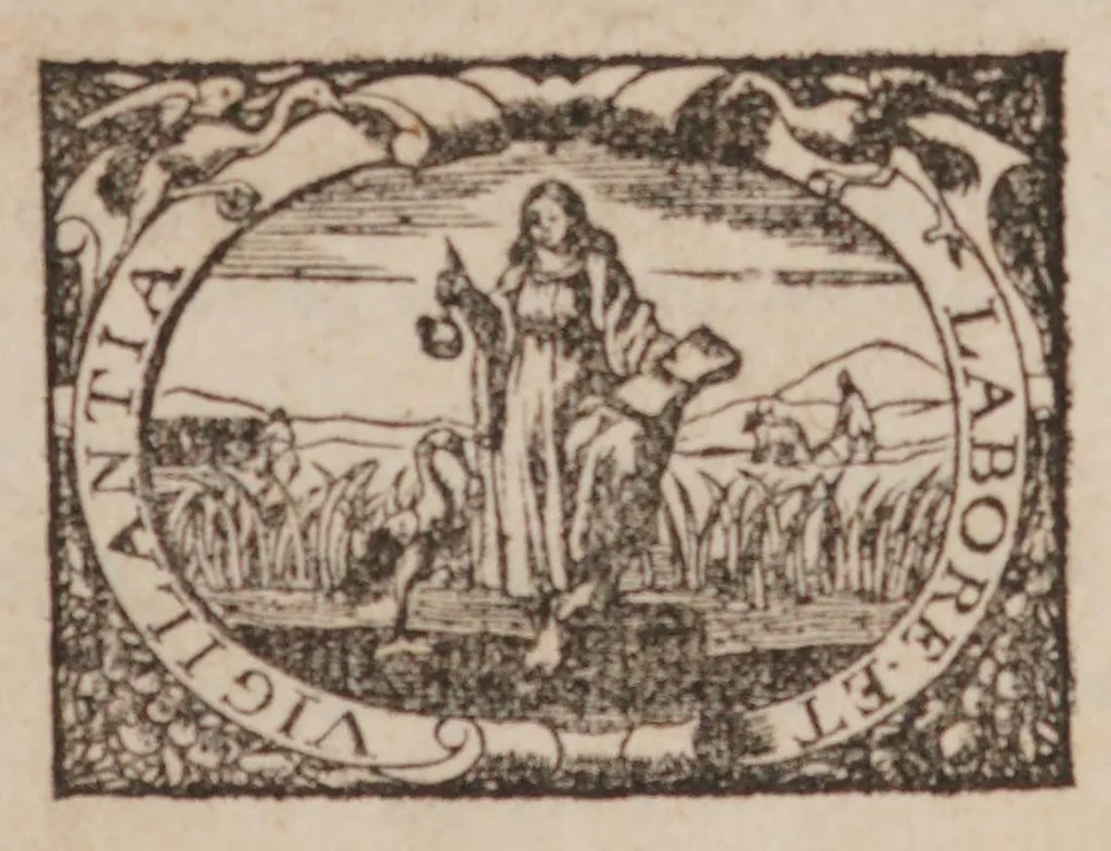 An illustration from Generosissimi, nobilissimi, expertissimique Di. Di. Ludovici de Bils à Copensdamme, Bonem, &c. Di. Urbis atque territorii Arbenburgici praetoris Specimina anatomica : cum clariss. doctissimorumque virorum epistolis aliquot & testimoniis., 1661, leaf 1