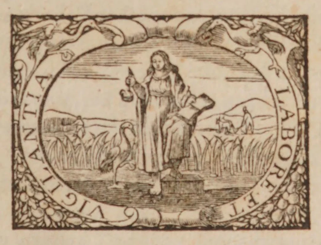 An illustration from Responsio Ludovici de Bils domini a Coppensdamme, ... ad literas ad ipsum datas & nuper transmissas a ... Tobia Andreae ... : qua ostenditur verus usus vasorum hactenus pro lymphaticis habitorum ... Cum adjecta delineatione suorum actorum anatomicorum; nec non brevi ac compendiosa historia eorum, quae spectant artem ac scientiam condiendi balsamo singulari ac methodo nulli hactenus communi humana cadavera, 1669, leaf 1