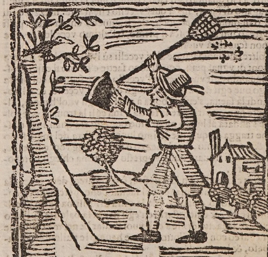 An illustration from Theatro della caccia e trattenimento geniale della villa, 1669, leaf 26