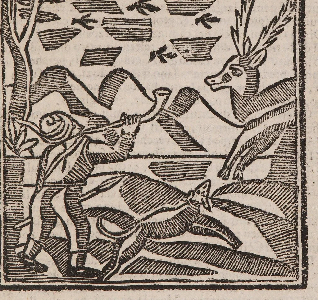 An illustration from Theatro della caccia e trattenimento geniale della villa, 1669, leaf 67