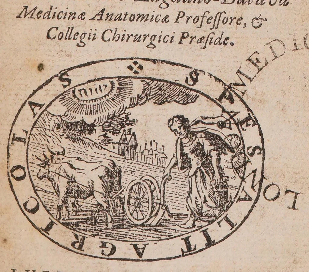 An illustration from Adenographia curiosa et uteri foeminei anatome nova. Cum epistola ad amicum de inventis novis, 1692, leaf 11