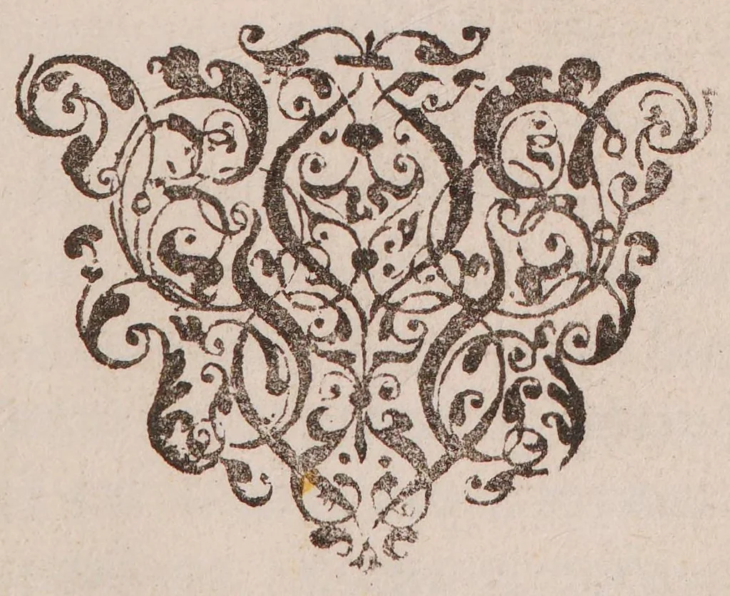 An illustration from Chorus musarum, id est, elogia, poemata, epigrammata, echo, aenigmata, ludus poeticus, ars hermetica, &c, 1700, leaf 5