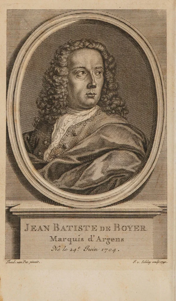 An illustration from Lettres cabalistiques, ou correspondance philosophique, historique et critique, entre deux cabalistes, divers esprits elementaires, & le Seigneur Astaroth, 1741, leaf 8