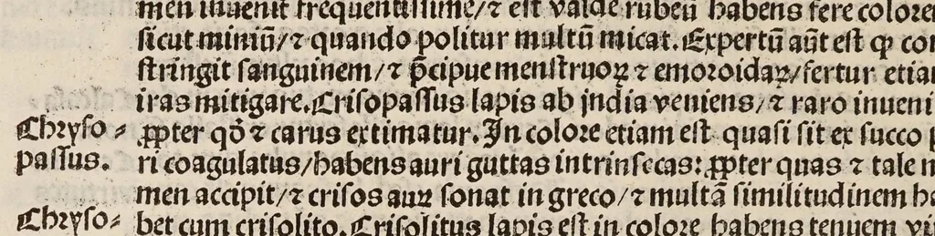 An illustration from De mineralibus, 1519, leaf 44