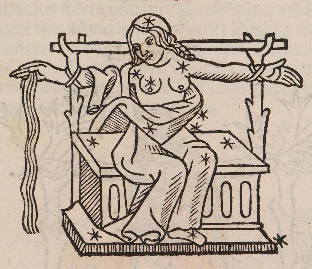 An illustration from Higinius de stellis, 1513, leaf 57