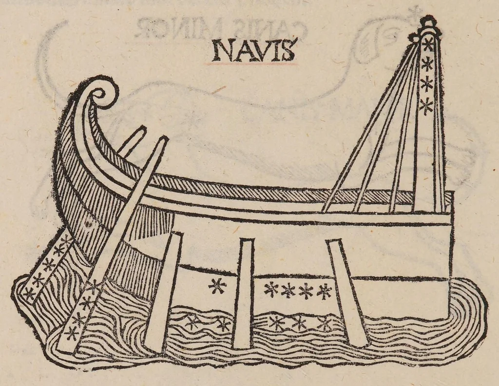 An illustration from Higinius de stellis, 1513, leaf 84
