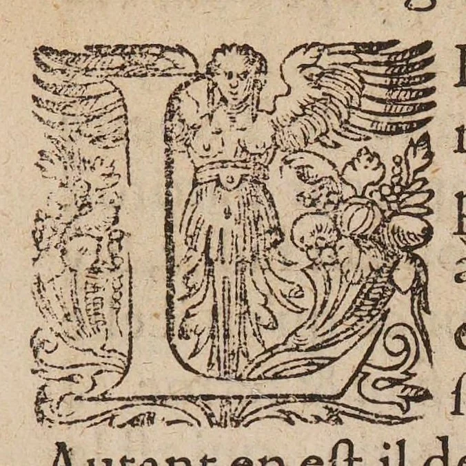 An illustration from La géomance dv seigneur Christofe de Cattan, gentilhomme Geneuois, Liure non moins plaisant & recreatif, que d'ingenieuse inuention, pour sçauoir toutes choses, presentes, passes, & à aduenir avec la Roüe de Pythagoras, 1567, leaf 240