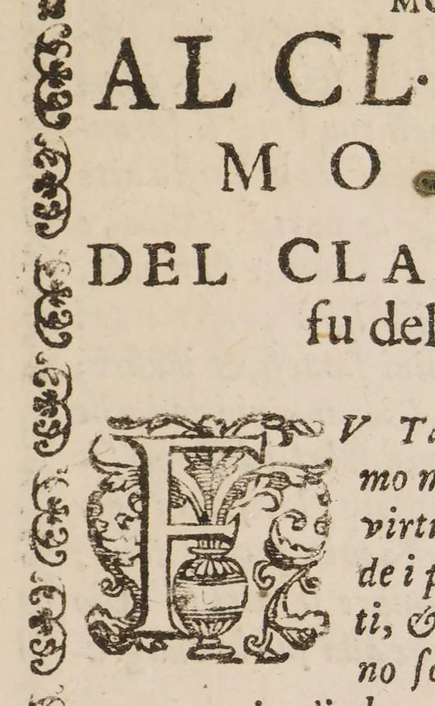 An illustration from Vaticinia, seu praedictiones illustrium virorum sex rotis aere incisis compraensa de successione Summ. Pontificis Rom., 1600, leaf 11