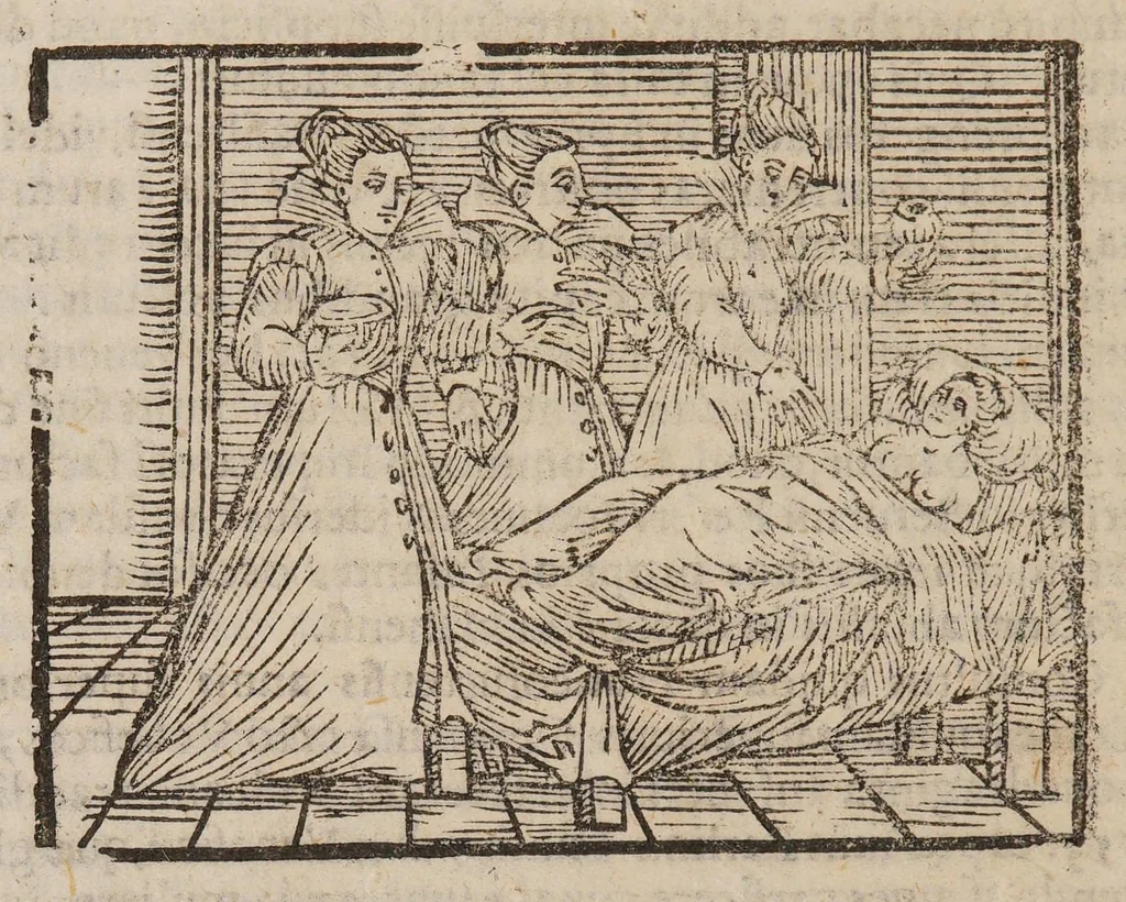 An illustration from Compendium maleficarum ex quo nefandissima in genus humanum opera venefica, ac ad illa vitanda remedia conspiciuntur ..., 1626, leaf 182
