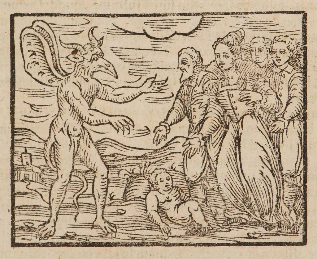 An illustration from Compendium maleficarum ex quo nefandissima in genus humanum opera venefica, ac ad illa vitanda remedia conspiciuntur ..., 1626, leaf 245