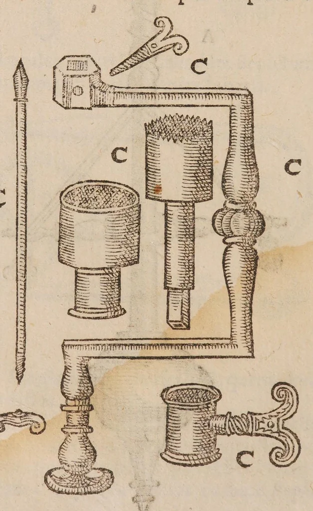 An illustration from Chirurgia magna, 1585, leaf 672
