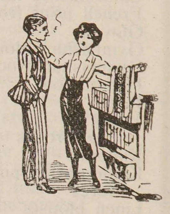 An illustration from After-the-War economy : the story of a woman's adventures in the art of home-dyeing profitable home-dyeing with Drummer dyes, 1920, leaf 20