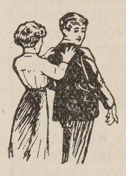 An illustration from After-the-War economy : the story of a woman's adventures in the art of home-dyeing profitable home-dyeing with Drummer dyes, 1920, leaf 20