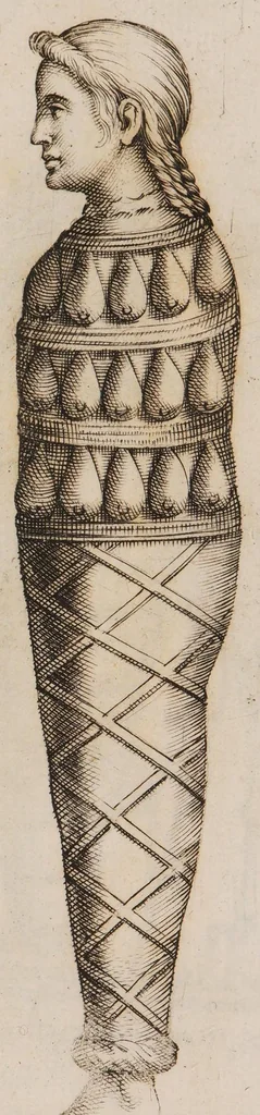 An illustration from Symbolica Dianae Ephesiae statua ... exposita, 1657, leaf 101