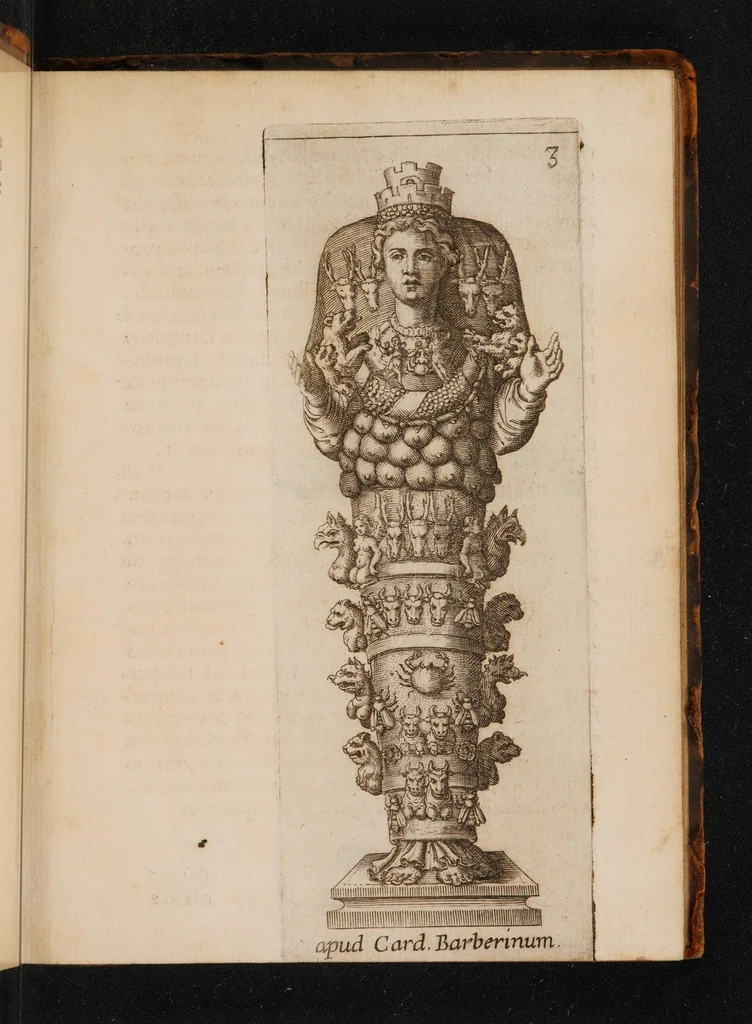 An illustration from Symbolica Dianae Ephesiae statua ... exposita, 1657, leaf 21